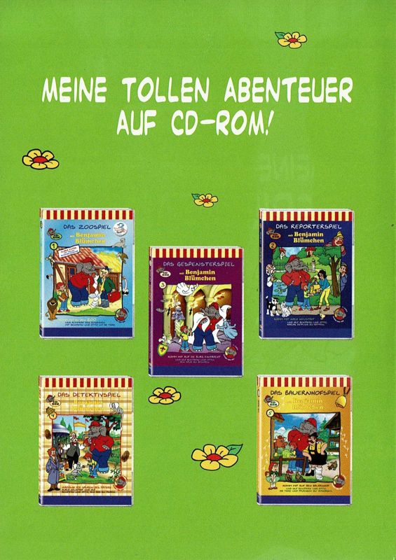 Inside Cover for Benjamin Blümchen: Meine elefantenstarke Spielesammlung (Windows): Left Inlay