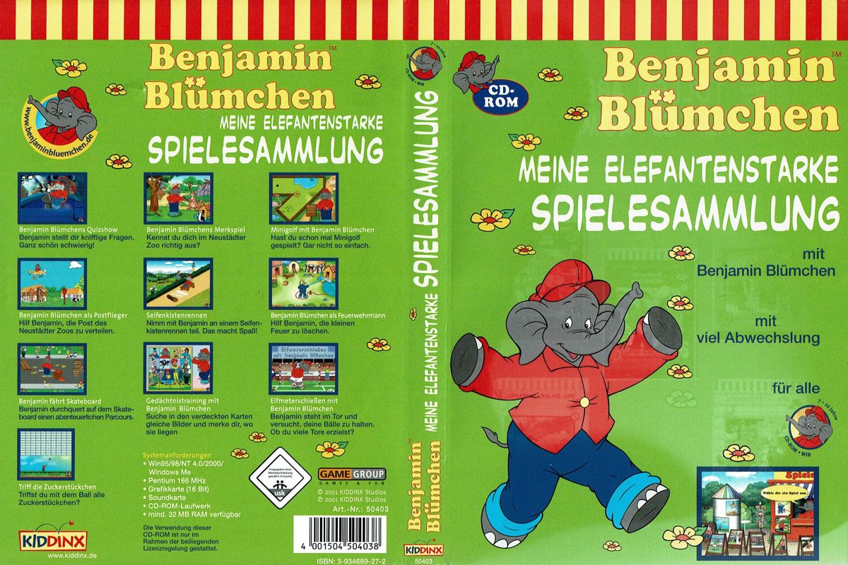 Full Cover for Benjamin Blümchen: Meine elefantenstarke Spielesammlung (Windows)