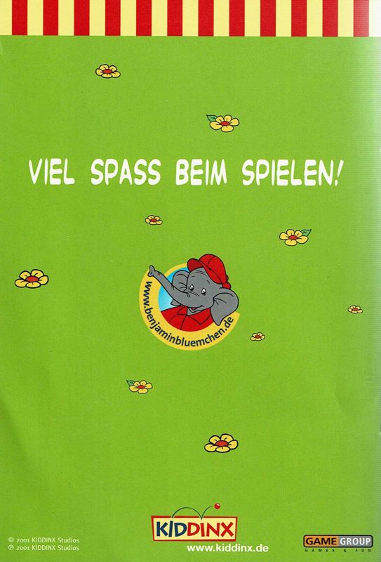 Manual for Benjamin Blümchen: Meine elefantenstarke Spielesammlung (Windows): Back