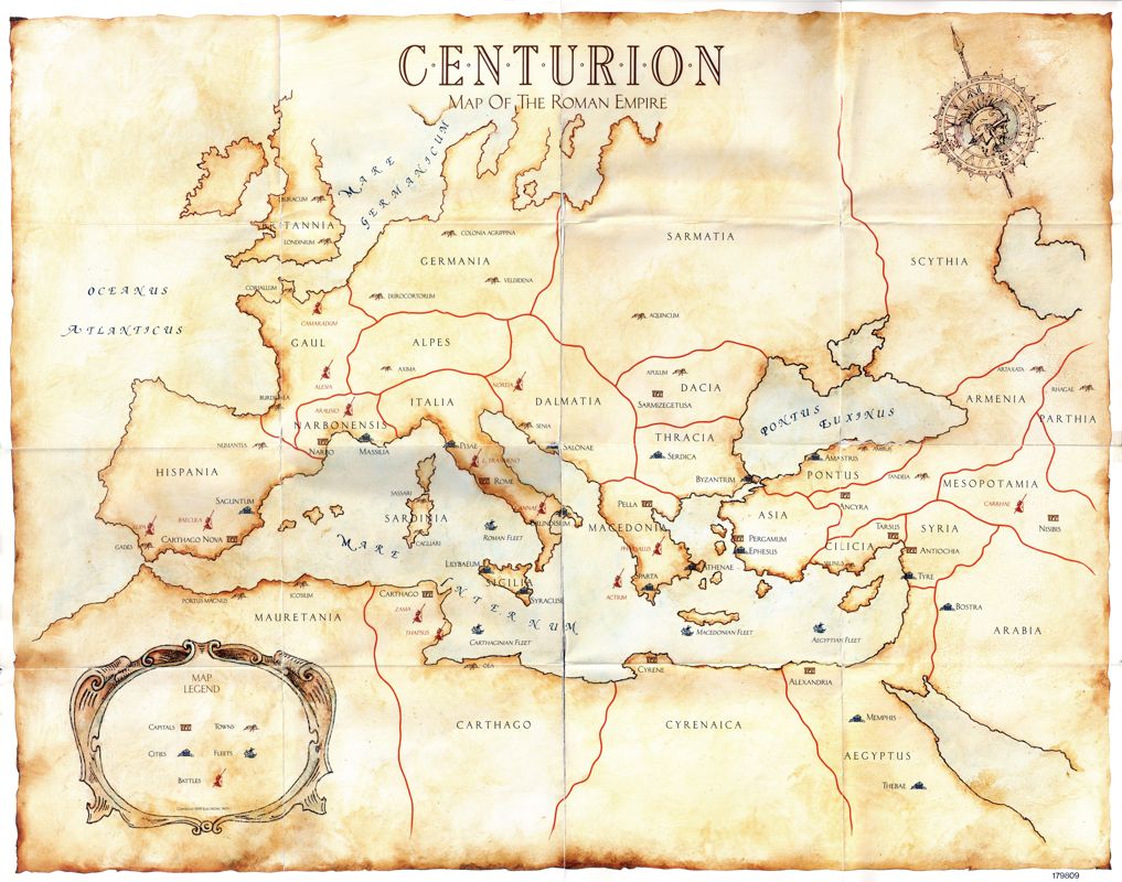 Map for Centurion: Defender of Rome (DOS)