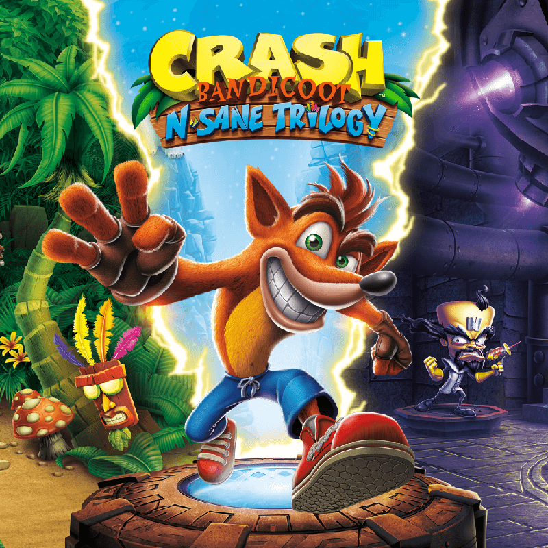 Front Cover for Crash Bandicoot: N. Sane Trilogy (PlayStation 4) (download release)