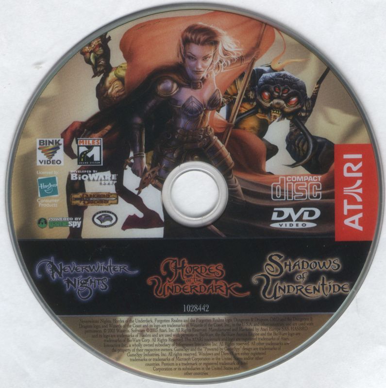 Media for Neverwinter Nights Legends (Windows): Neverwinter Nights + expansions disc