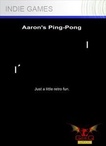 Front Cover for Aaron's Ping-Pong (Xbox 360) (XNA Indie Games release): 1st version