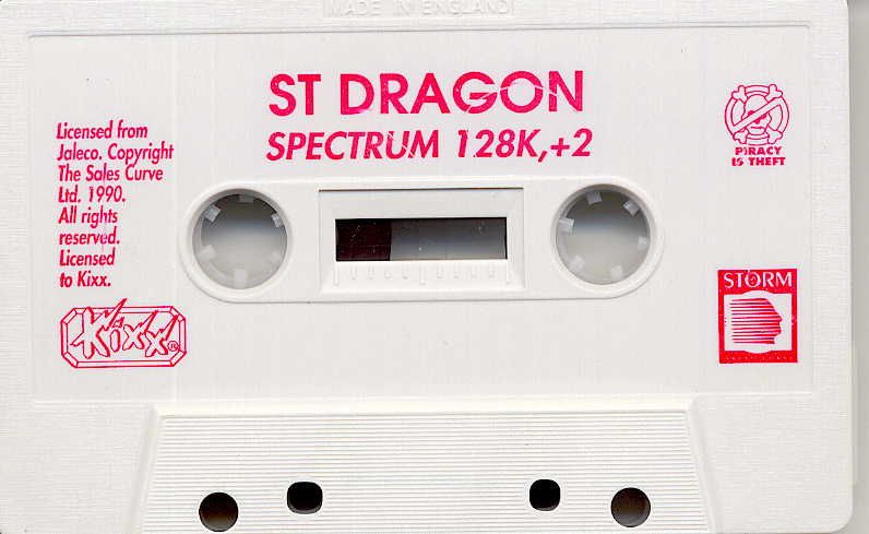 Media for Saint Dragon (ZX Spectrum) (Kixx release)
