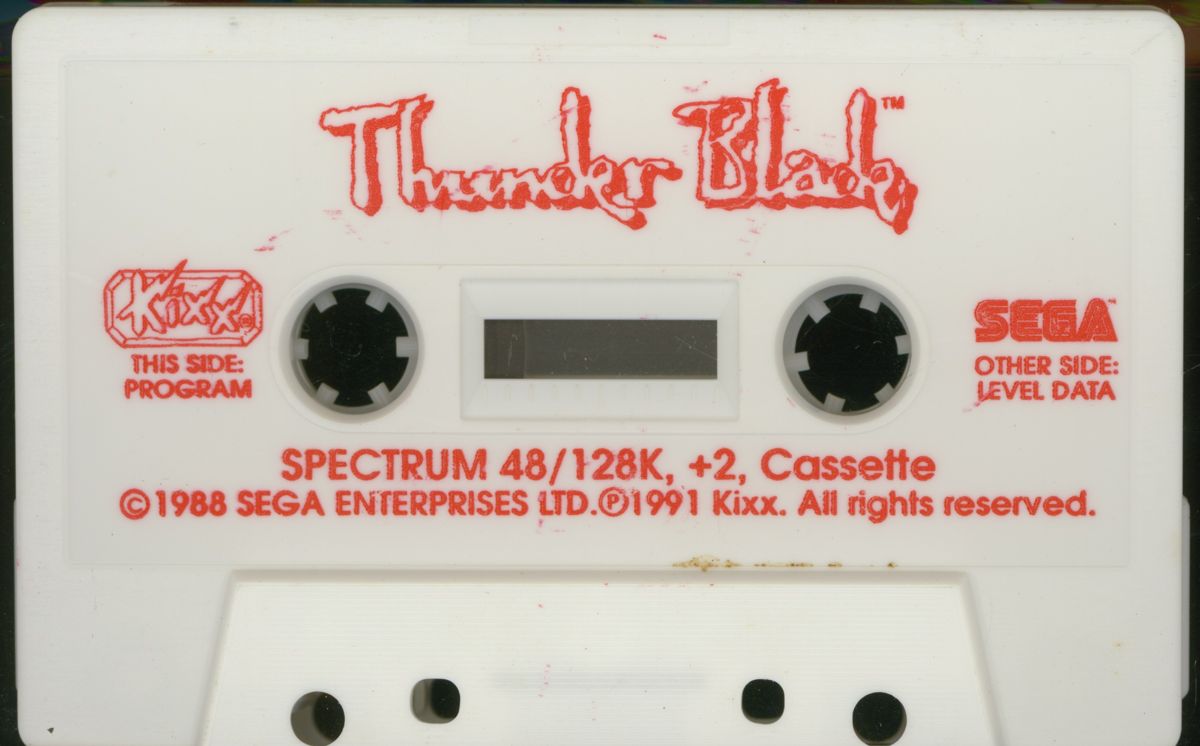 Media for ThunderBlade (ZX Spectrum)