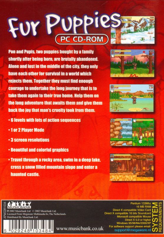 Back Cover for Fur Puppies (Windows)
