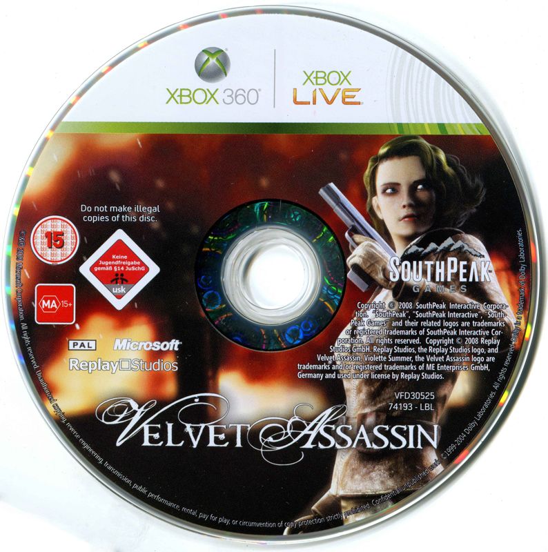 Media for Velvet Assassin (Xbox 360)