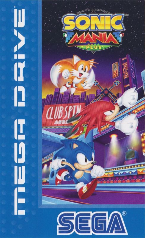 Sonic Mania PLUS Cover Art: Reversible Insert & Case for Nintendo