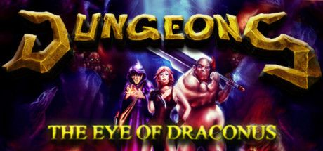 Front Cover for Dungeons: The Eye of Draconus (Windows) (Steam release)