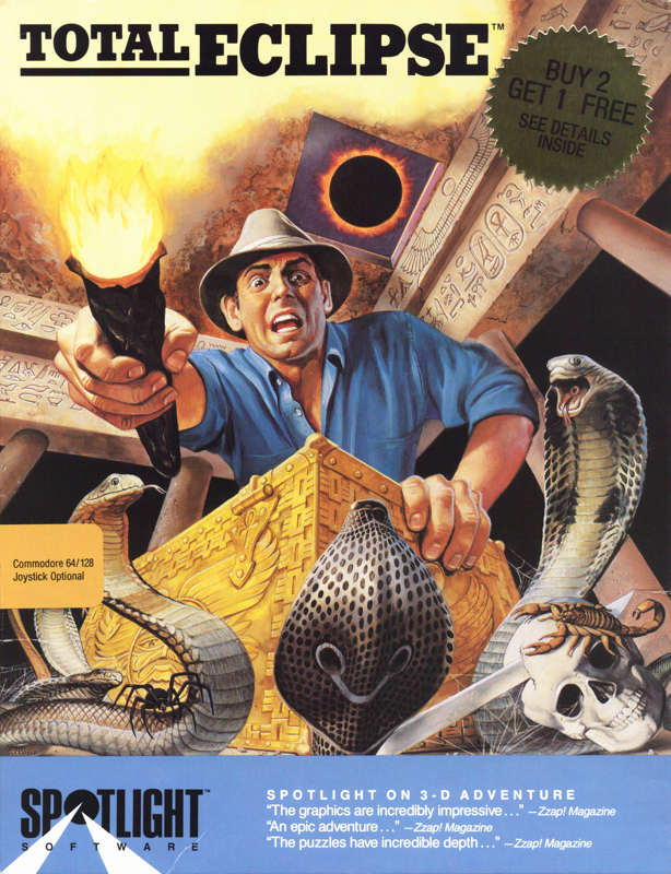 Front Cover for Total Eclipse (Commodore 64)
