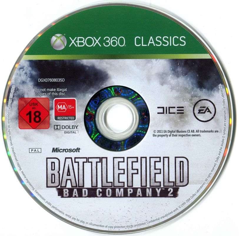 Media for Battlefield: Bad Company 2 (Xbox 360) (Classics release)