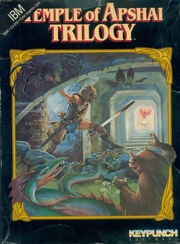 Front Cover for Temple of Apshai Trilogy (DOS) (Keypunch Software release)