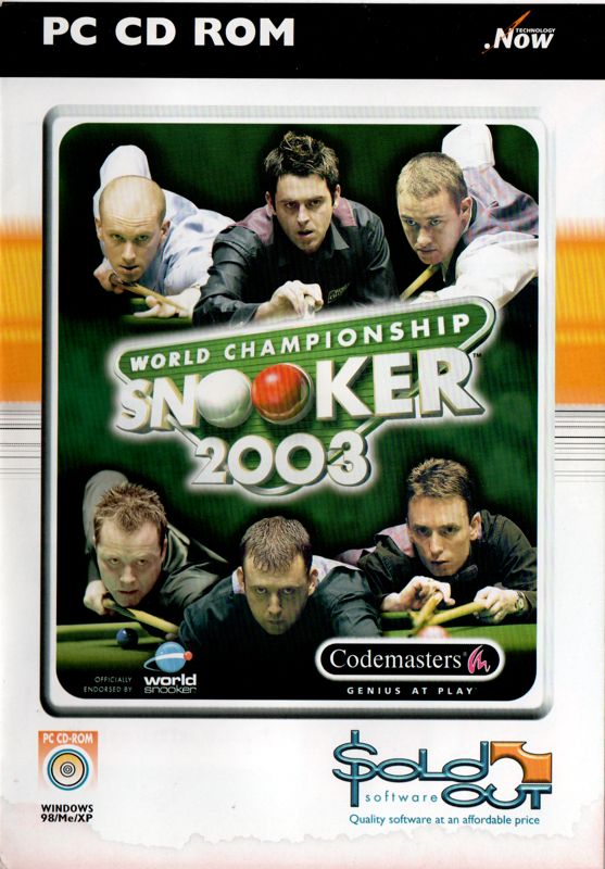 Front Cover for World Championship Snooker 2003 (Windows) (Sold Out Software release)