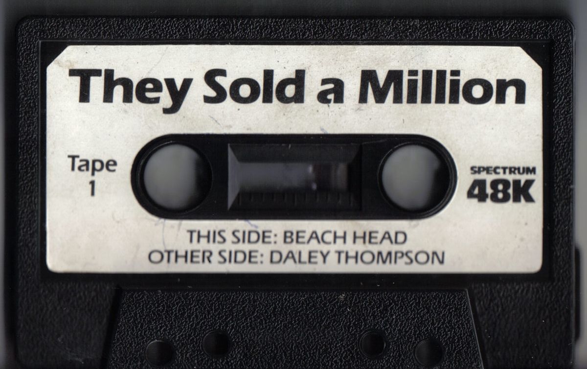 Media for They Sold a Million (ZX Spectrum): Tape 1/2 : Beach Head and Daley Thompson