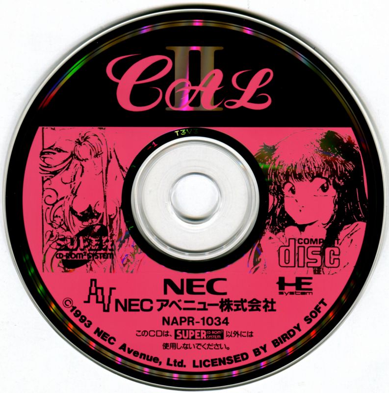 Media for Cal II (TurboGrafx CD)