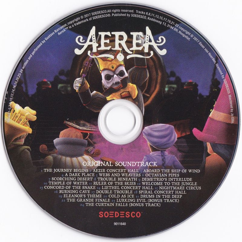 Soundtrack for AereA (Collector's Edition) (PlayStation 4): CD