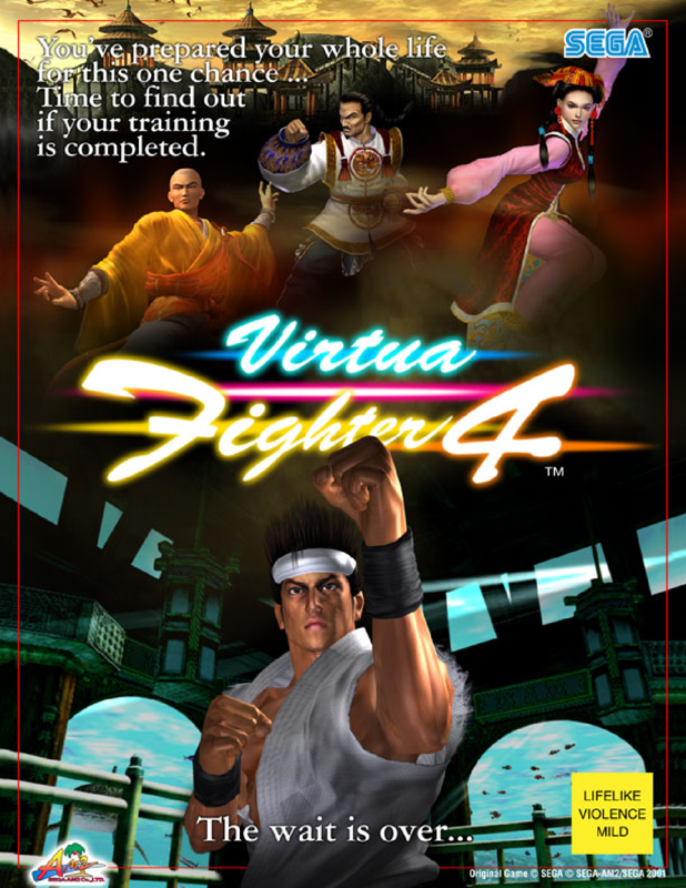 Front Cover for Virtua Fighter 4 (Arcade) (From segaarcade.com)