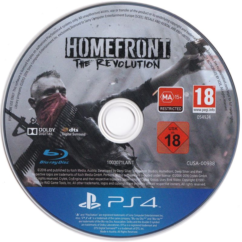 Media for Homefront: The Revolution - Revolutionary Spirit DLC Bundle (PlayStation 4)
