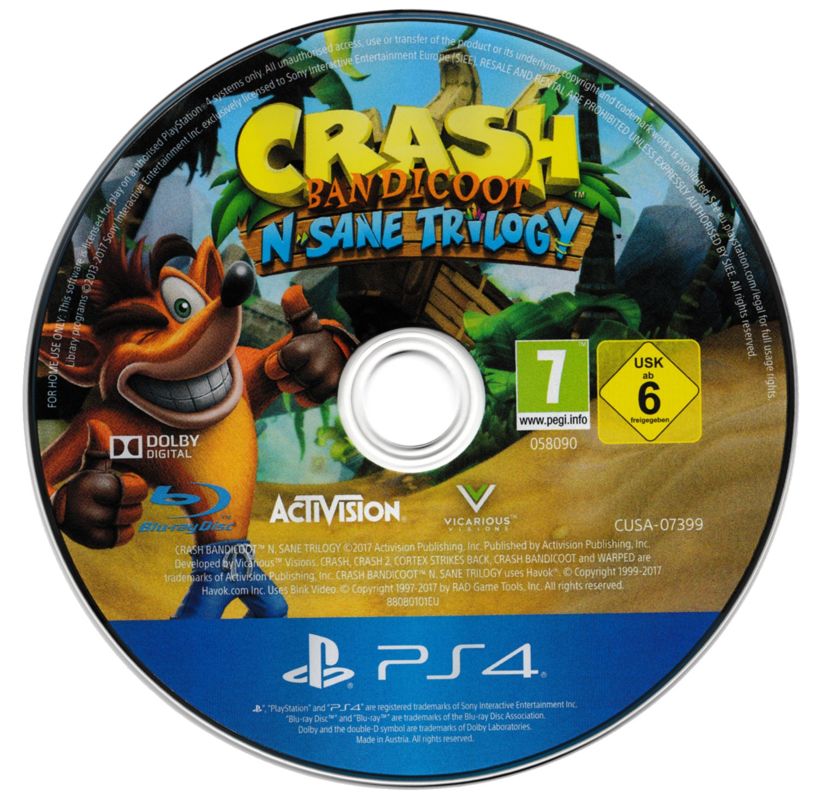 Crash Bandicoot N-Sane Trilogy - Playstation 4 