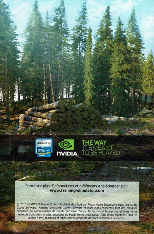 Manual for Farming Simulator 15: Gold Edition (Windows): Back