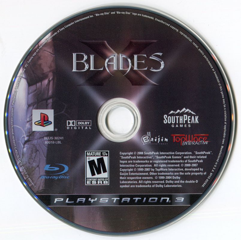 Media for X-Blades (PlayStation 3)