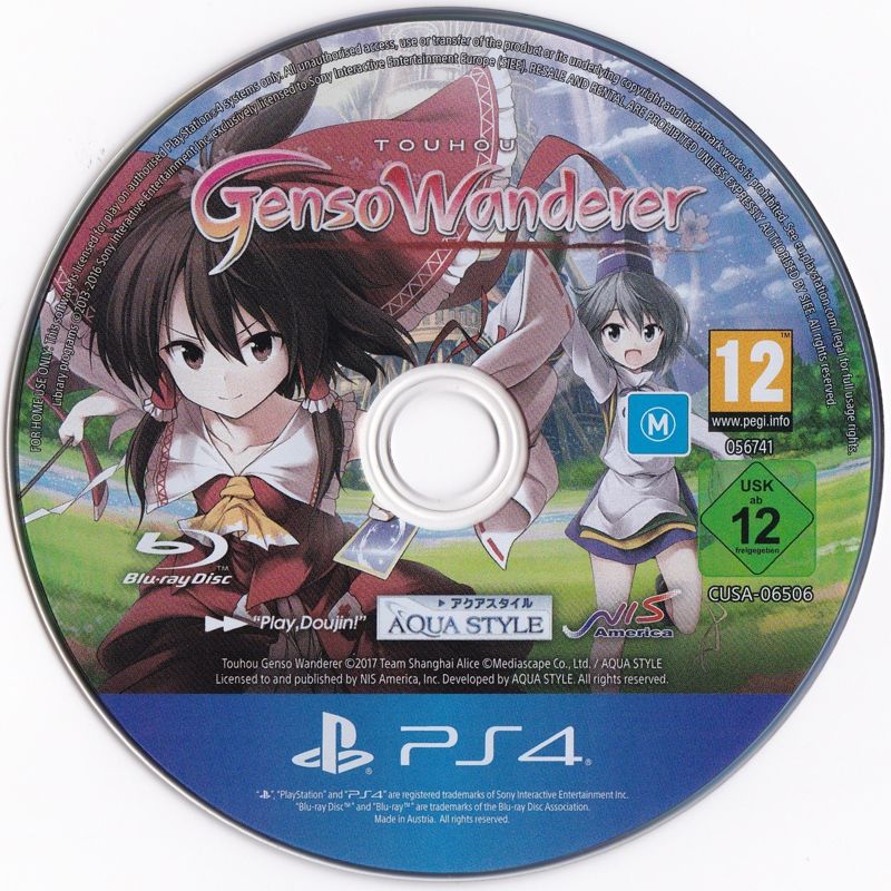 Media for Touhou: Genso Wanderer (PlayStation 4)