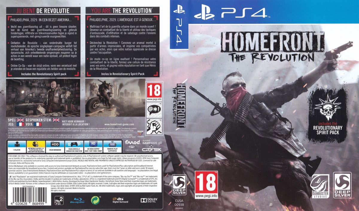 Full Cover for Homefront: The Revolution - Revolutionary Spirit DLC Bundle (PlayStation 4)