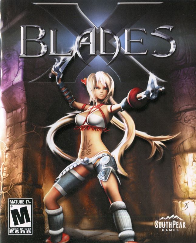 Manual for X-Blades (PlayStation 3): Front