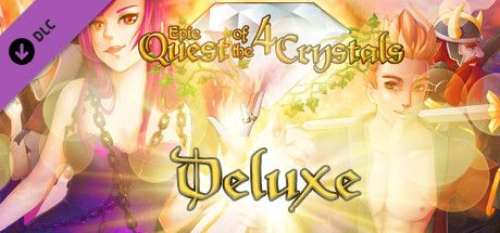 Front Cover for Epic Quest of the 4 Crystals: Deluxe (Windows) (Steam release)