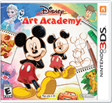 Front Cover for Disney Art Academy (Nintendo 3DS) (download release): 1st version