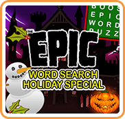 Front Cover for Epic Word Search Holiday Special (Nintendo 3DS) (download release)