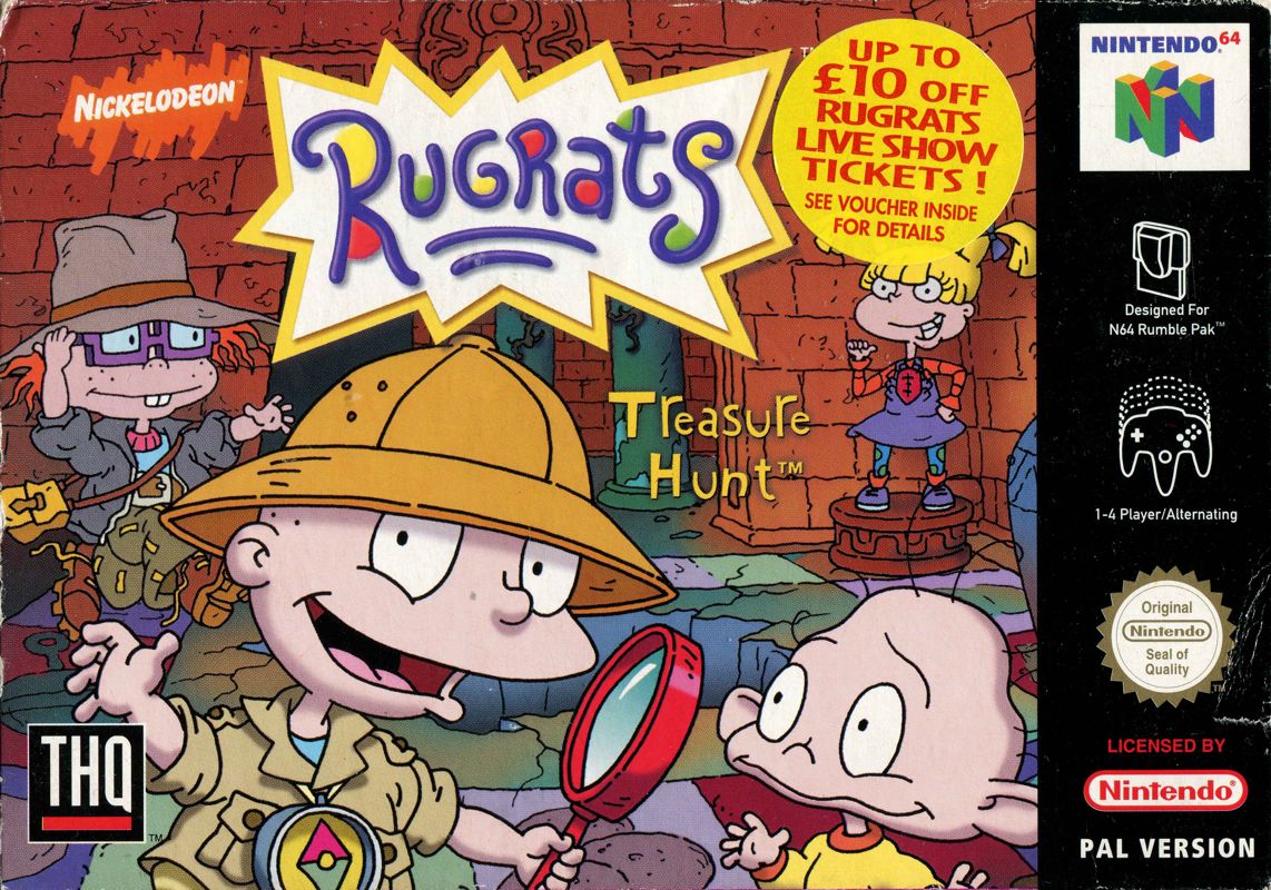 Front Cover for Rugrats: Scavenger Hunt (Nintendo 64)