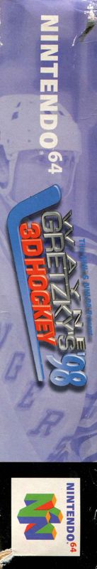 Spine/Sides for Wayne Gretzky's 3D Hockey '98 (Nintendo 64): Top