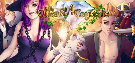Front Cover for Epic Quest of the 4 Crystals (Windows) (Steam release)