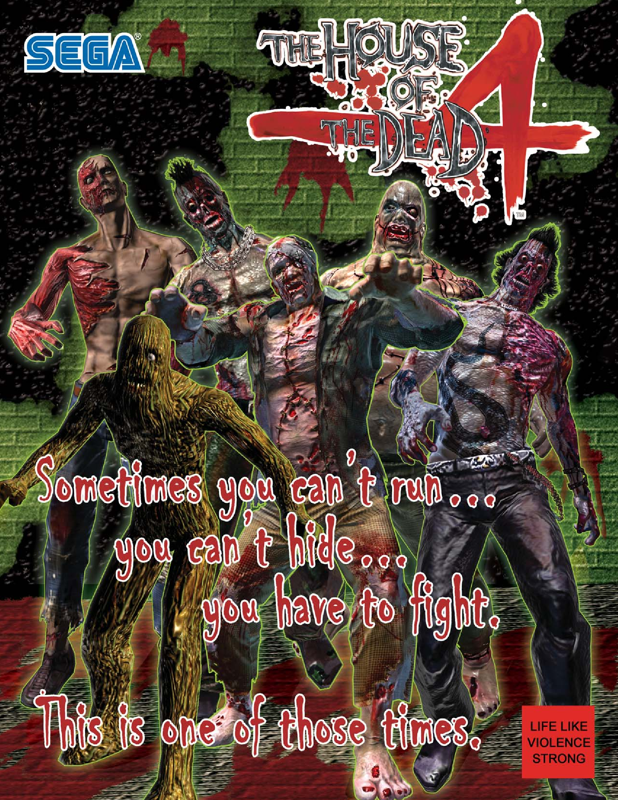 Front Cover for The House of the Dead 4 (Arcade) (From segaarcade.com)