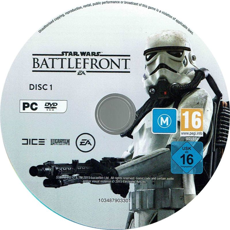 Media for Star Wars: Battlefront (Windows): Disc 1