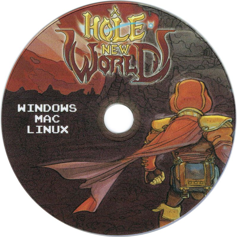Media for A Hole New World (Linux and Macintosh and Windows) (Physical copy for Kickstarter / PayPal backers)