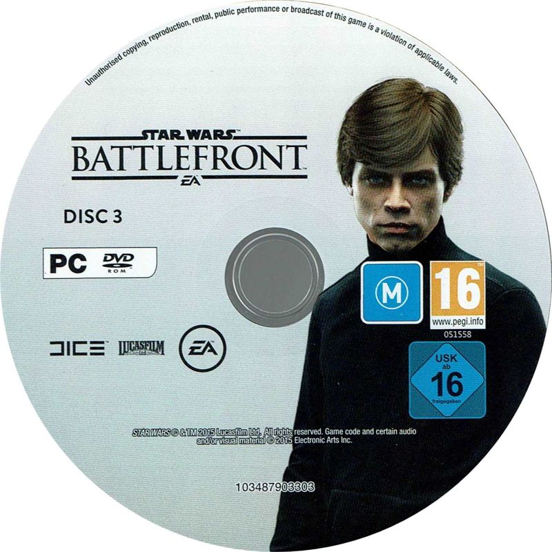 Media for Star Wars: Battlefront (Windows): Disc 3