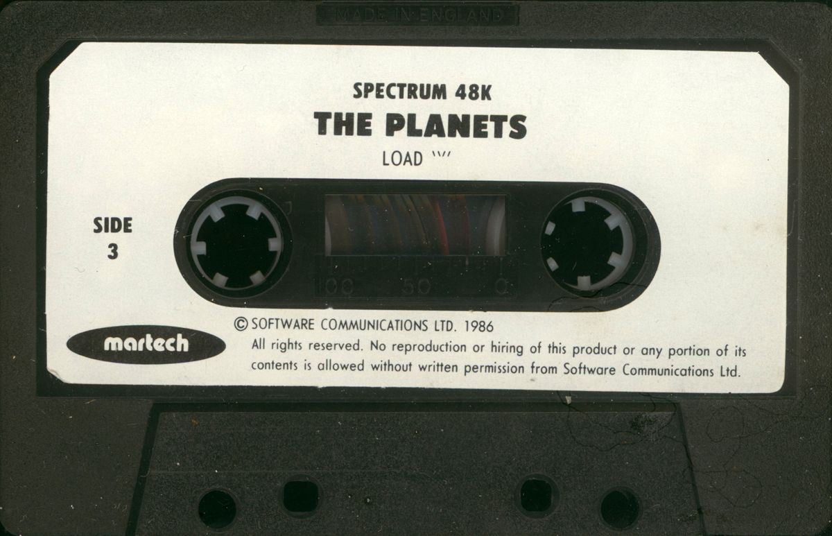 Media for The Planets (ZX Spectrum) (48K version)