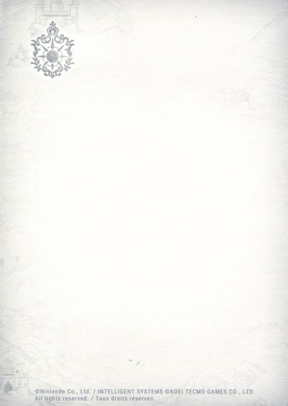 Extras for Fire Emblem: Warriors (Special Edition) (Nintendo Switch): Art Card - Back (All)
