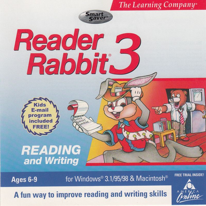 Front Cover for Reader Rabbit 3 (Macintosh and Windows 3.x) (1998 SmartSaver release)