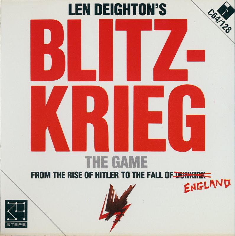 Front Cover for Len Deighton's Blitzkrieg: The Game - From the Rise of Hitler to the Fall of England (Commodore 64)