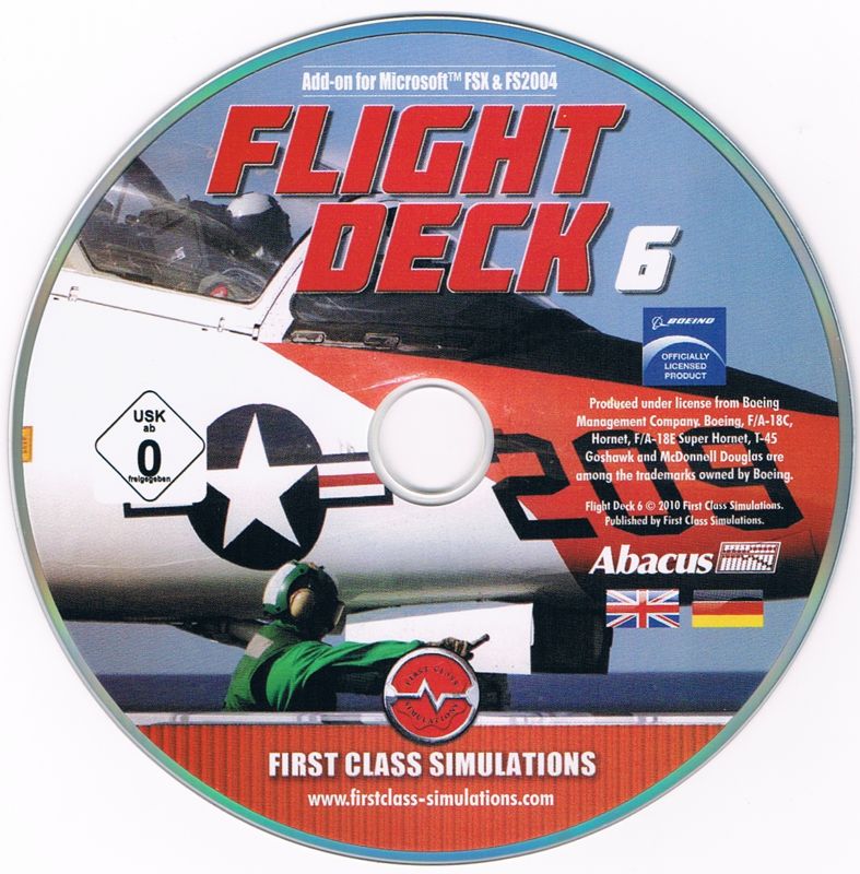 Media for Flight Deck 6 (Windows): Same CD for UK & DE version.