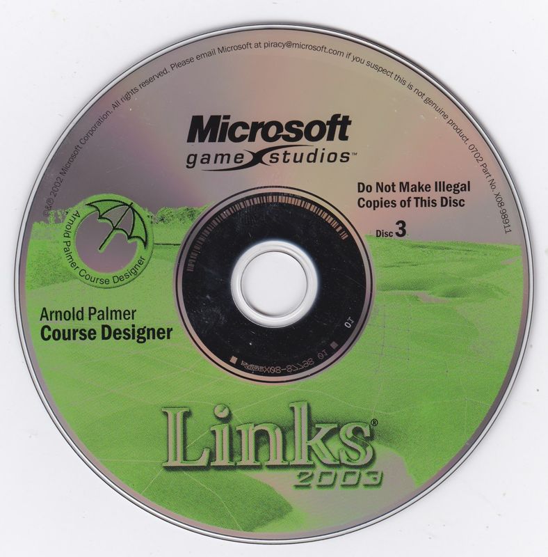Media for Links 2003 (Windows): Disc 3: Arnold Palmer Course Designer