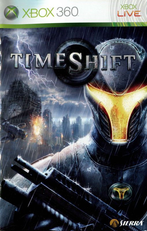 Manual for TimeShift (Xbox 360): Front