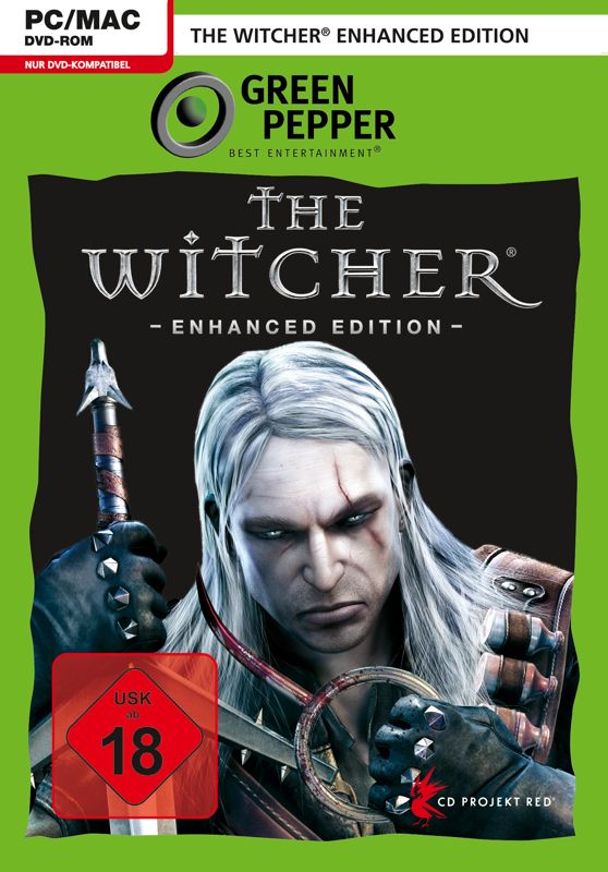 Front Cover for The Witcher: Enhanced Edition (Macintosh and Windows) (Green Pepper release)