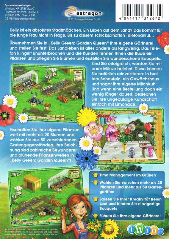 Back Cover for Kelly Green: Garden Queen (Windows)