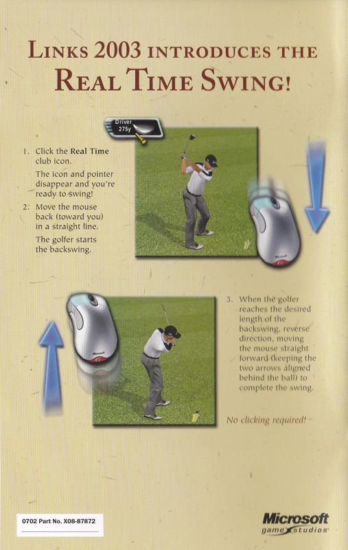 Manual for Links 2003 (Windows): Back