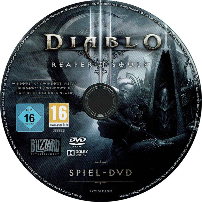 Media for Diablo III: Reaper of Souls (Macintosh and Windows) (Retail release)