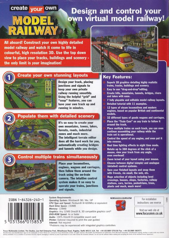 Back Cover for Create Your Own Model Railway (Windows)